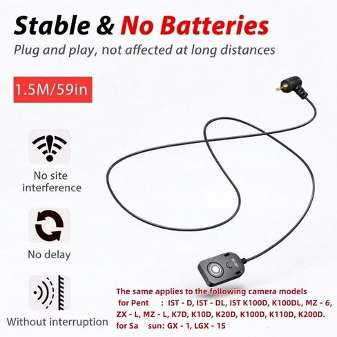 RS-60E3 for Canon/for Fujifuj RR-100 Remote Shutter Release Cable in Kuwait