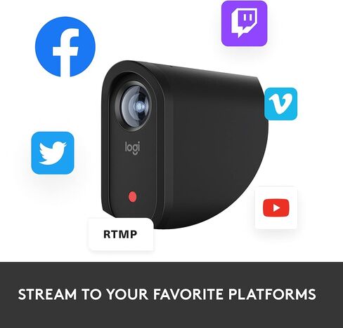 Logitech Mevo Start Wireless Live Streaming Camera For Creators with Signature Series Case - 1080p HD Video with App Control, Stream Via LTE or WiFi, Multi-Cam Compatible, Internal Mics - 3 Pack in Kuwait
