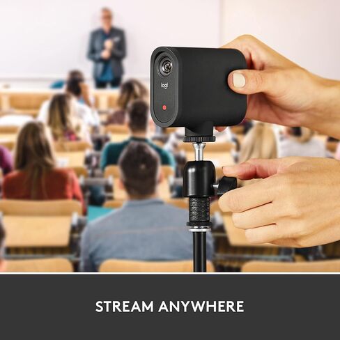 Logitech Mevo Start Wireless Live Streaming Camera For Creators with Signature Series Case - 1080p HD Video with App Control, Stream Via LTE or WiFi, Multi-Cam Compatible, Internal Mics - 3 Pack in Kuwait