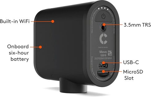 Logitech Mevo Start Wireless Live Streaming Camera For Creators with Signature Series Case - 1080p HD Video with App Control, Stream Via LTE or WiFi, Multi-Cam Compatible, Internal Mics - 3 Pack in Kuwait