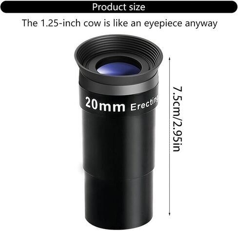 1.25 Inch 20mm Erecting Eyepiece for Newtonian Reflector Telescope, Fully Multi-Coated Lens for Astronomy & Terrestrial Observation in Kuwait