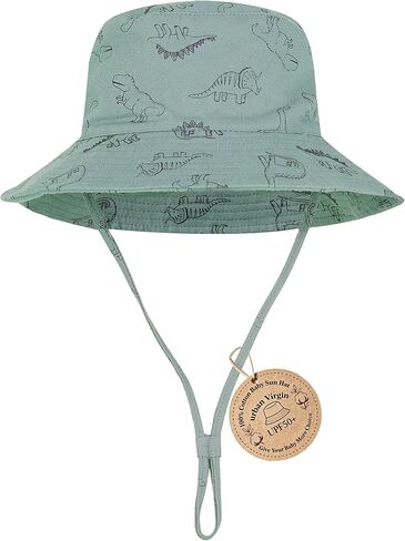Baby Sun Hat UPF 50+ Toddler Bucket Summer Kids Beach Hats for Boys Girls | Toddler Bucket Hat,Soft Breathable Fabric With UPF 50+ Wide Brim Swim hat For Baby Boy,Adjustable Chip Strap for Outdoor in Saudi Arabia