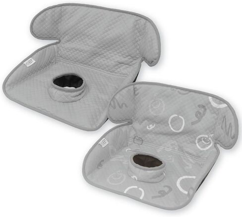 Piddle Pad 2-Pack, Potty Training Car Seat Protector, Toddler Car Seat Cover & Stroller Protector, Machine Washable Waterproof Car Seat, Anti-Slip, Universal Fit (Grey) in Kuwait