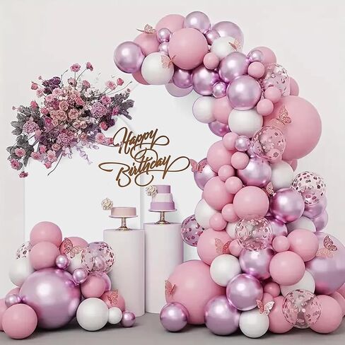 Metal Arch Backdrop Stand Set of 2 With White Cover (7.2FT+6FT) | Gold Wedding Balloon Arch With Stable Base,Elegant Decor for Party,Birthday,Baby Shower,Graduation,Christmas,Easy to Assemble in Kuwait