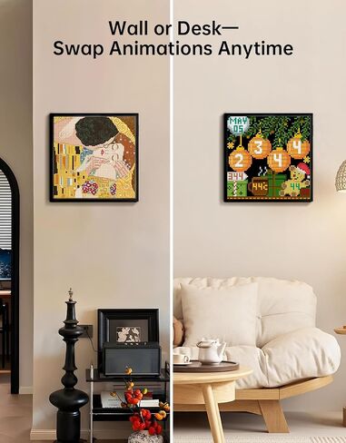 Divoom Pixoo-64 - WiFi Pixel Cloud Digital Frame with APP Control,64 X 64 LED Panel Display Frame for Gaming Room Decoration/Social Media Fans Counter in Kuwait