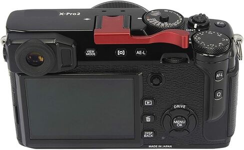 Haoge THB-XR Metal Hot Shoe Thumb Up Rest Hand Grip for Fujifilm Fuji FinePix X100F X100V X-Pro2 XPro2 X-Pro3 XPro3 Camera Red in Kuwait