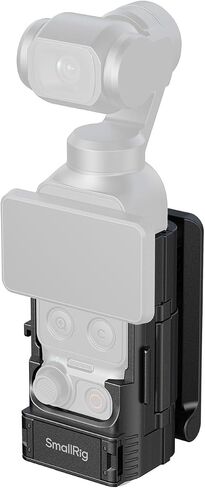 SMALLRIG Folding Magnetic Mount Stand for DJI Osmo Pocket 4P/4, 180° Damping Adjustable Arca-Swiss Backplate, Expansion Adapter with Bidirectional Mount, Cold Shoe Mount, 1/4"-20 Threaded Hole - 6009 in Kuwait