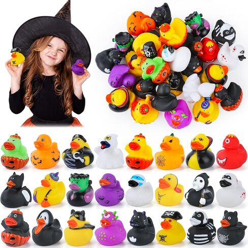 100 Pcs Rubber Ducks, Random Assortment Ducks Bulk for Jeeps Ducking, 2" Mini Rubber Duckies for Baby Toddler Bath Toys, Kids Pool Toys Birthday Gifts Party Favors in Kuwait