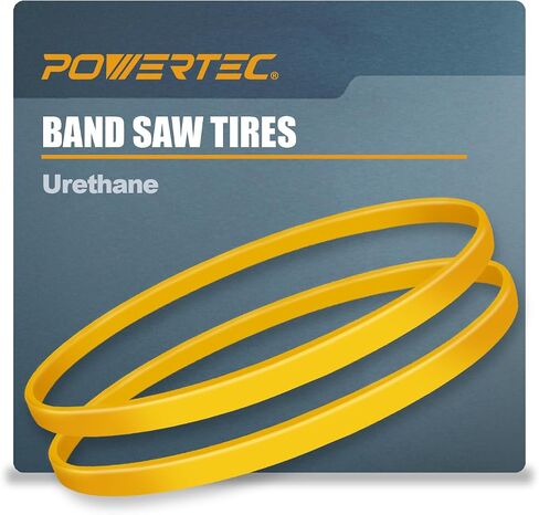 POWERTEC 71725 14" Band Saw Tires, 14 Inch x 1 Inch x .095 Inch, Urethane Bandsaw Tires for Grizzly, Jet, Powermatic 14 inch Bandsaws, 2 Pack in Kuwait