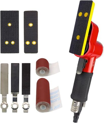 BAUSATZ Air Sander,Mini pneumatic sander for car body work, high-speed pneumatic polisher, miniature sander with pneumatic tools for metal, plastic, wood, marble and corian surfaces in Kuwait