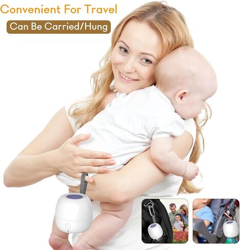 StarWin Pacifier Sanitizer Portable, UV Pacifier Case On The Go, Newborn Pacifier Holder Mini Storage Case for Travel, Keep's Baby's Binkies Clean in Kuwait