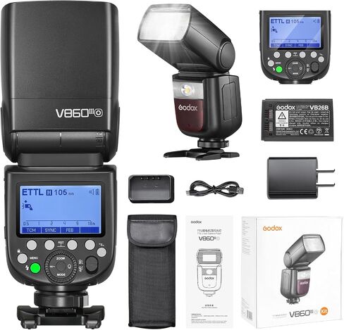 Godox V860III-F for Fujifilm Camera Flash, Ving V860III TTL Li-Ion Flash Kit, HSS 1/8000s 2.4G GN60 Speedlight, 2600mAh Battery Speedlite, Modeling Light for Fuji Cameras in Saudi Arabia