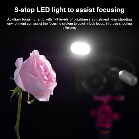 Fomito Mini Macro Flash, Single Contact Hotshoe, Three-Head with 13pcs Diffuser and Type-C Cable, 8 Levels of Adjustable Brightness, 9-Stop LED Light Effect, Built-in 3.7V/2000mAh Battery - 17.52inch in Saudi Arabia