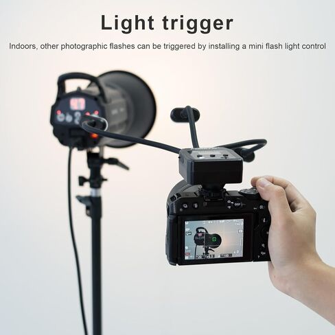 Fomito Mini Macro Flash, Single Contact Hotshoe, Three-Head with 13pcs Diffuser and Type-C Cable, 8 Levels of Adjustable Brightness, 9-Stop LED Light Effect, Built-in 3.7V/2000mAh Battery - 17.52inch in Saudi Arabia