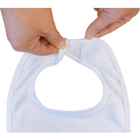Neat Solutions 2-Ply Knit Terry Solid Color Feeder Bibs in White - 10 Count(Pack of 1) in Kuwait