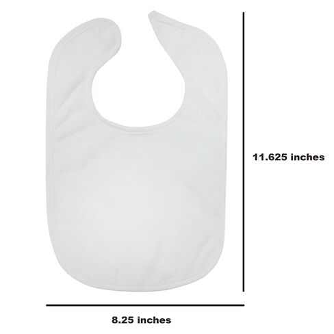 Neat Solutions 2-Ply Knit Terry Solid Color Feeder Bibs in White - 10 Count(Pack of 1) in Kuwait
