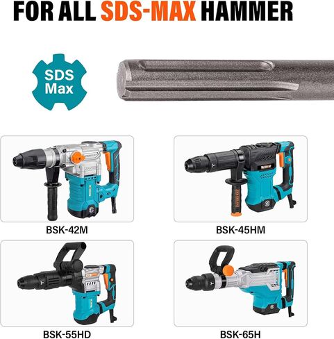 Berserker 12-Pound SDS-Max Demolition Jack Hammer with SDS Max Clay Spade, 4-1/2" x 18-1/2" Steel Shovel Bit in Kuwait