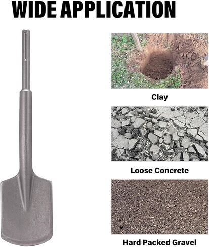 Berserker 12-Pound SDS-Max Demolition Jack Hammer with SDS Max Clay Spade, 4-1/2" x 18-1/2" Steel Shovel Bit in Kuwait