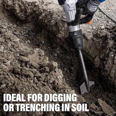 Berserker 12-Pound SDS-Max Demolition Jack Hammer with SDS Max Clay Spade, 4-1/2" x 18-1/2" Steel Shovel Bit in Kuwait