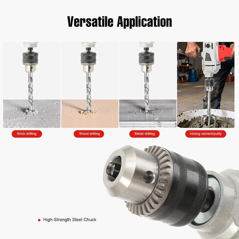 Electric Drill Mixer 4280W, Mud Motor Corded Heavy Duty Cement Mixer | Adjustable Speed Electric Mixing Drill Machine, Max 1000 RPM for Woodworking DIY in Kuwait