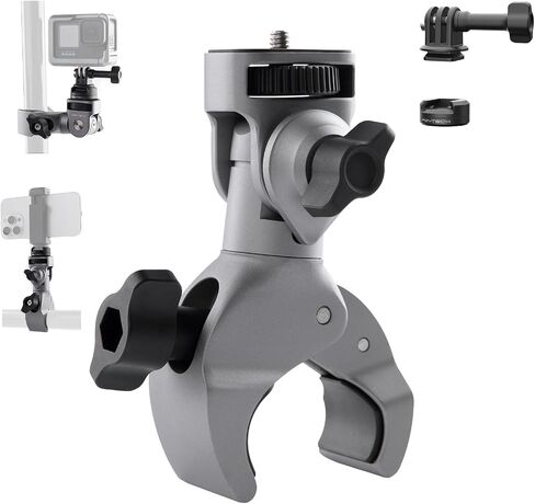 PGYTECH CapLock Super Clamp Mount, Aluminum Alloy Bracket Crab Clamp Mount | Heavy Duty Clamp with 1/4" Screw for Gopro 13/12, DJI Osmo 360/Action 6/5 Pro/Pocket 3 4/Xtra Muse, Insta360, Action Camera in Kuwait