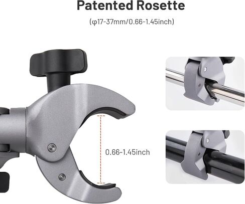 PGYTECH CapLock Super Clamp Mount, Aluminum Alloy Bracket Crab Clamp Mount | Heavy Duty Clamp with 1/4" Screw for Gopro 13/12, DJI Osmo 360/Action 6/5 Pro/Pocket 3 4/Xtra Muse, Insta360, Action Camera in Kuwait