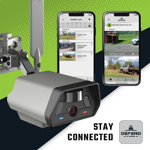 TACTACAM Defend 4G Cellular Security Camera, No WiFi Needed | LTE cellular connectivity; auto carrier selection; battery powered; live view; night vision; 4K photo, 1080p video in Kuwait
