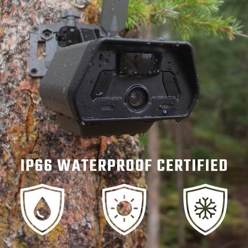 TACTACAM Defend 4G Cellular Security Camera, No WiFi Needed | LTE cellular connectivity; auto carrier selection; battery powered; live view; night vision; 4K photo, 1080p video in Kuwait