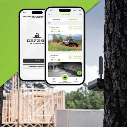 TACTACAM Defend 4G Cellular Security Camera, No WiFi Needed | LTE cellular connectivity; auto carrier selection; battery powered; live view; night vision; 4K photo, 1080p video in Kuwait