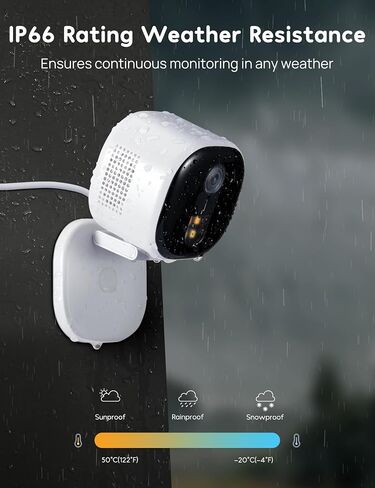 winees Security Cameras Outdoor, Wired 2K Wi-Fi Cameras for Home Security, 2.4G Indoor Camera, Human/Pet AI Detection, Color Night Vision, 2-Way Audio, Support Cloud/128G SD Card Storage | 2.4G Indoor Camera, Human/Pet AI Detection, Color Night Vision, 2- in Kuwait