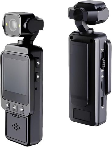 LICAEVEY Body Camera with Audio and Video Recording, 1080P HD Wearable Camcorder with Night Vision & Stabilization, for Security Work, Travel, Vlogging in Kuwait