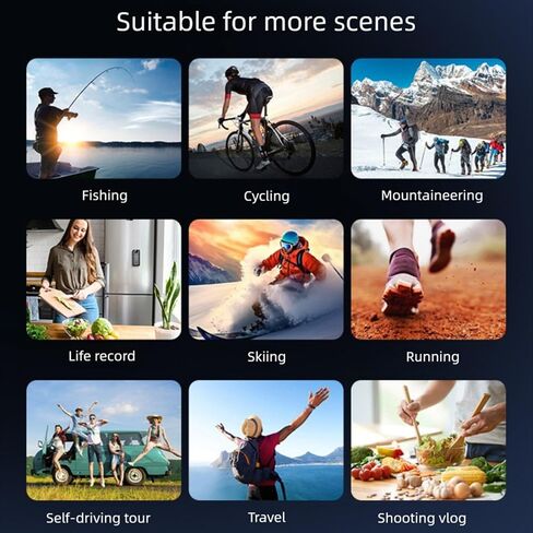 LICAEVEY Body Camera with Audio and Video Recording, 1080P HD Wearable Camcorder with Night Vision & Stabilization, for Security Work, Travel, Vlogging in Kuwait