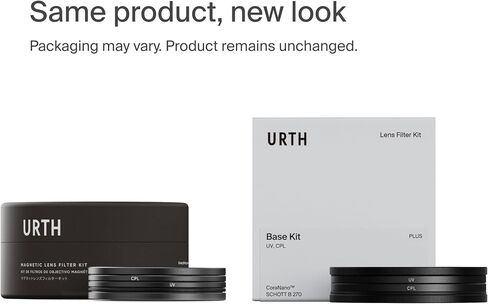 Urth 77mm Magnetic 5-in-1 Lens Filter Kit (Plus) — UV, Circular Polarizing (CPL), Neutral Density ND64, ND1000, Soft Grad ND8, Multi-Coated Optical Glass, Ultra-Slim Camera Filters in Kuwait