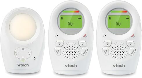 VTech DM1211-2 DM1211 Digital Audio Baby Monitor with Enhanced Range (2 Parent Units) Silver in Kuwait