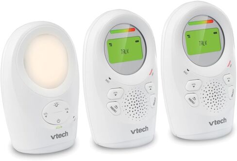 VTech DM1211-2 DM1211 Digital Audio Baby Monitor with Enhanced Range (2 Parent Units) Silver in Kuwait