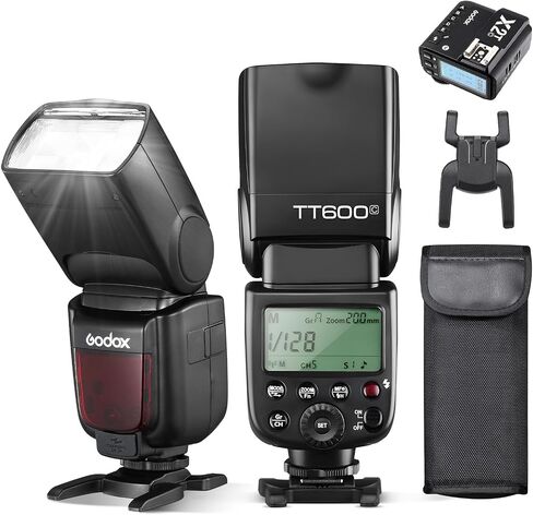 Godox TT600 HSS 1/8000s GN60 Flash Speedlite with Godox X2T-N Remote Trigger Transmitter,Built-in 2.4G Wireless X System Compatible for Nikon Cameras in Kuwait