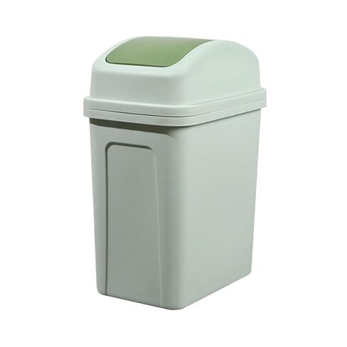 5.5 Gallon Restroom Trash Can with Swing Lid, Compact Slim Plastic Small Slim Trash Can,Detachable,Easy to Clean Kitchen Garbage Can for Dorm Room,Bathroom,Office,Restroom,Bedroom,Kitchen in Kuwait