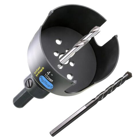 4 inch Dia Deep Hole Saw Carbide, 2.36" Cutting Depth for Multiple Material Hardy Plank MDF Wall Tile 10X More cuts 5X More Faster in Saudi Arabia