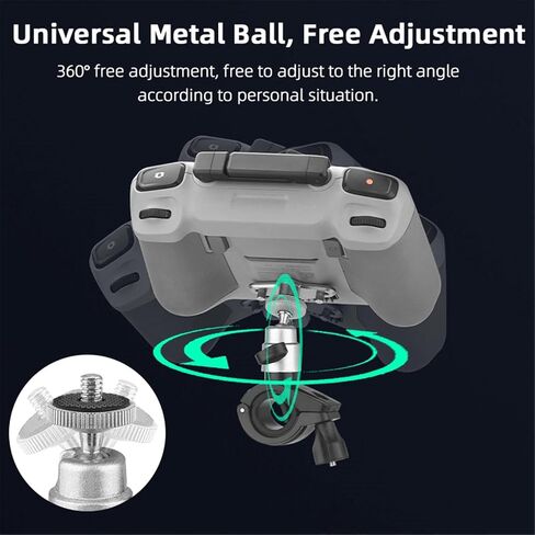 Mini 5 Pro RC2 Remote Bicycle Handlebar Mount Holder Clamp for DJI RC 2 / RC Control for DJI Avata 360 MINI 5 PRO Air 3S Flip Mini 4 3 Pro Mavic 4 3 PRO Drone, Bike Riding Follow-up Shooting in Kuwait