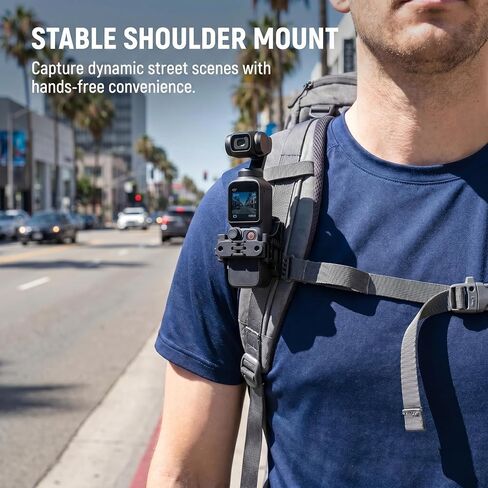 Universal Magnetic Assistant Frame for DJI Pocket 4 / Pocket 3 – Multi-Function Mounting Bracket with Cold Shoe, 1/4" Threaded Hole, Quick Slide Design, Desktop Stand in Kuwait
