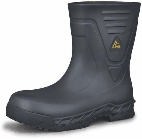 ACE Bullfrog Pro II Unisex Work Boot, Composite Toe, Non-Slip | Liquid-resistant with EH-rated, removable insole, ladder grab & ASTM certification for food processing & manufacturing staff in Kuwait