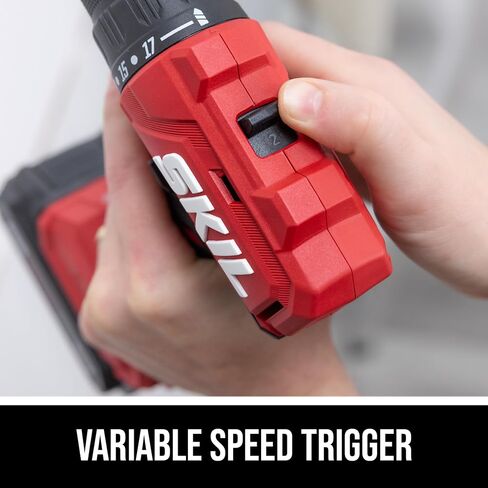 SKIL PWR CORE 20 Brushless 20V 1/2-Inch Drill Driver Kit, Includes 2.0 Ah Battery and Charger - DL6280B-10 in Kuwait
