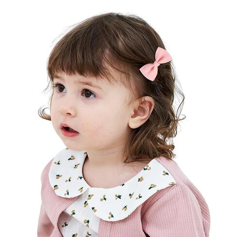 2inch Hair Bows for Baby Girls,60PCS Grosgrain Boutique Solid Ribbon Mini Bows Alligator Clips for Baby Girls Newborns Toddler in Pairs in Kuwait