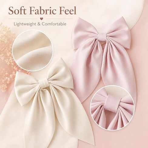 Danyarts 2pcs صلبة كبيرة من ذيل الحصان القوس التمساح مقاطع الشعر Duckbill barrettes إكسسوارات الشعر للأطفال الصغار الصغار in Kuwait