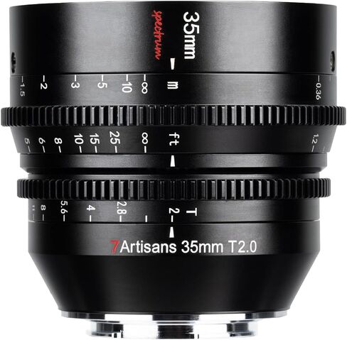 7artisans 35mm T2.0 Large Aperture Cine Lens Compatible for Nikon Z-Mount in Kuwait