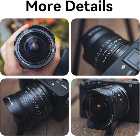 7Artisans 7.5mm F2.8 II Wide Angle Fisheye Lens APS-C Manual Focus for Mirrorless Camera (Fujifilm X) in Kuwait