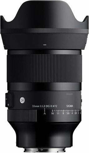 Sigma 35mm f/1.2 DG II Art Lens Compatible with Sony E with Advanced Accessory and Travel Bundle | 370965 | 35mm Lens for Sony E in Kuwait