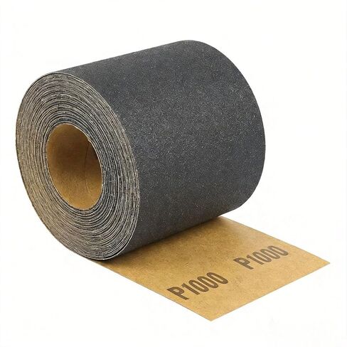 400 Grit Sandpaper Roll, 3-2/3" x11 Yards Wet Dry Silicon Carbide Sheets | Continuous Sanding Roll for Auto, Wood, Metal Sanding Polishing, Hand Sanding Blocks in Kuwait
