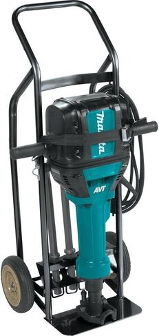 Makita HM1812X3 70 Advanced AVT Breaker Hammer with 1-1/8" Hex, 4-Piece Steel Set and Premium Cart, 70 lb in Kuwait
