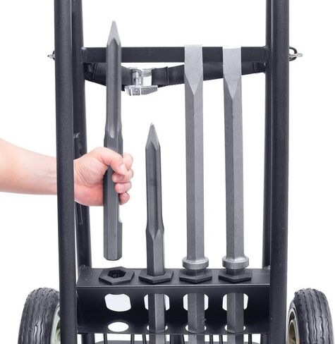 Makita HM1812X3 70 Advanced AVT Breaker Hammer with 1-1/8" Hex, 4-Piece Steel Set and Premium Cart, 70 lb in Kuwait